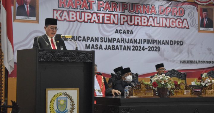 Pimpinan DPRD Purbalingga Sudah Terlantik, Ini Target Para Wakil Rakyat di Kota Perwira